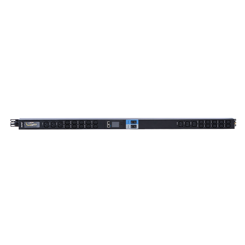 Giá đỡ thông minh TCP/IP PDU 26 Ổ cắm IEC C13 /C19 1.5U Bộ ngắt mạch từ chất lỏng dọc