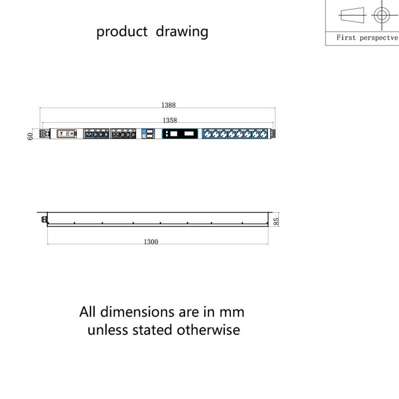 Mạch từ thủy lực Cảm biến TCP/IP dọc 16 đầu ra eco Smart Rack Pdu