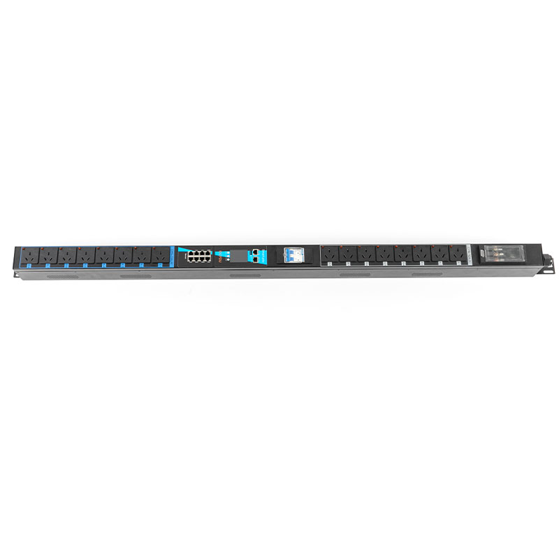 Bộ ngắt mạch không khí Cảm biến TCP/IP dọc 16 đầu ra eco Smart Rack Pdu