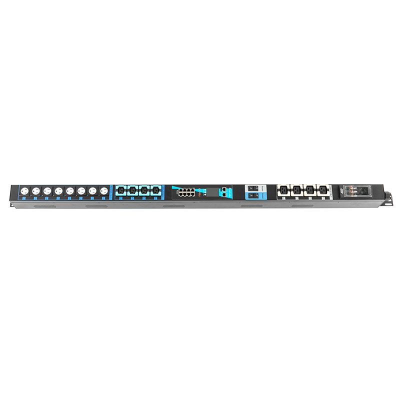 16-Ổ cắm C13 C19 Bộ ngắt cảm biến TCP/IP dọc Hoa Kỳ eco Smart Rack Pdu