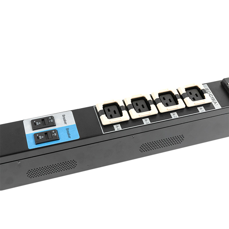 16-Ổ cắm C13 C19 Bộ ngắt cảm biến TCP/IP dọc Hoa Kỳ eco Smart Rack Pdu