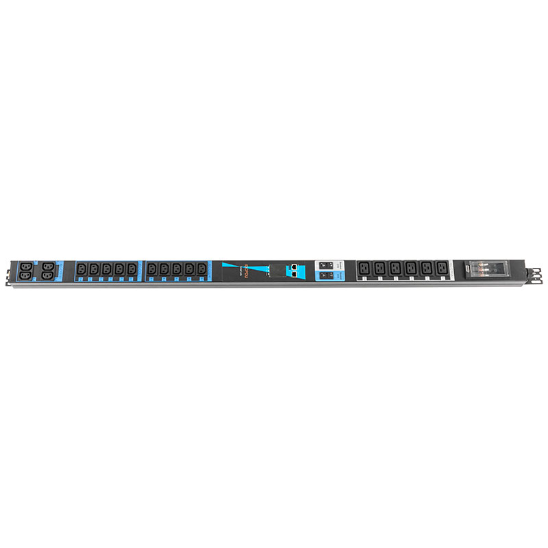 20-Outlet C13 C19 Cảm biến TCP/IP dọc eco Smart Rack Pdu