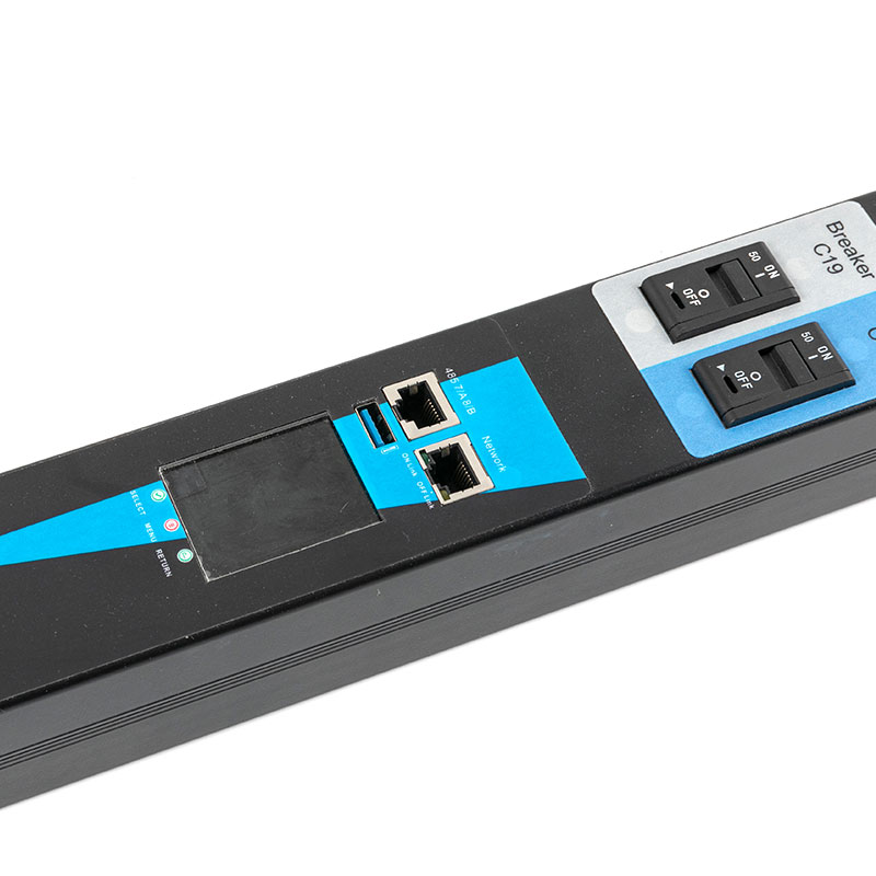 20-Outlet C13 C19 Cảm biến TCP/IP dọc eco Smart Rack Pdu