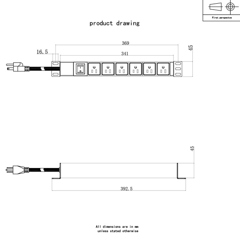 6 cách Rack chuyển ngang Mỹ Pdu 1U