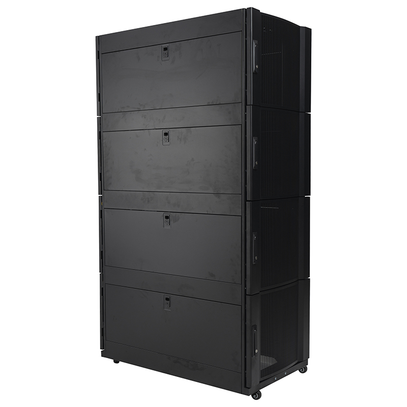 Tủ Rack 4 Ngăn Cửa đục lỗ Đen 42U 47U